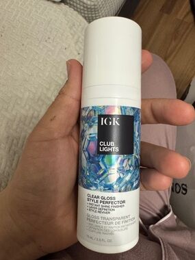 GK Club Lights Clear Gloss Style Perfector - White with Holographic Accent